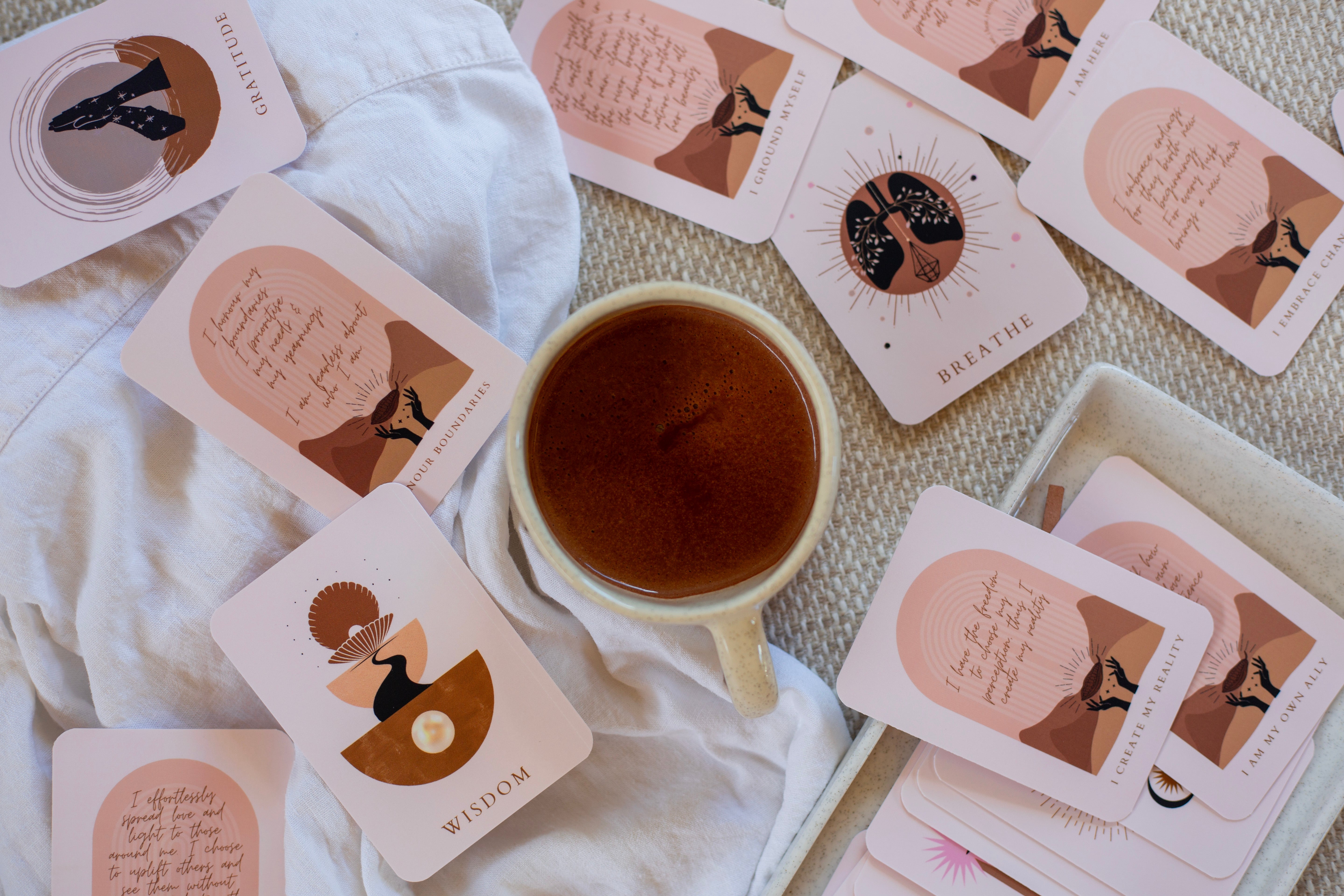 Cacao and cards